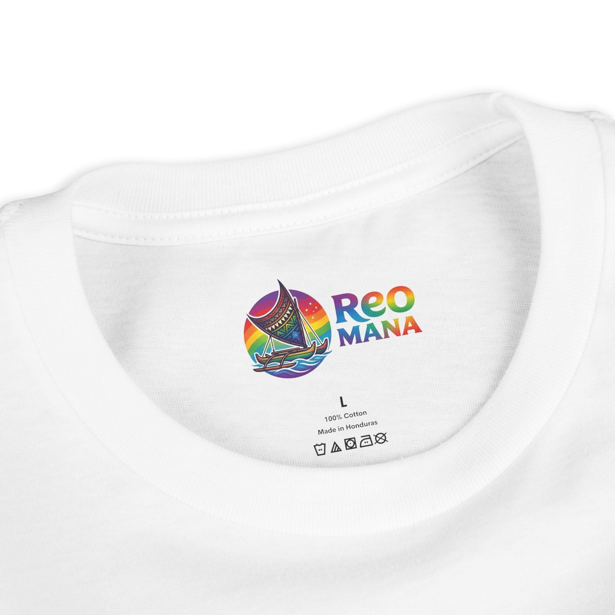 Youth Tee — Rainbow Sailboat “Reo Mana” Kids Shirt
