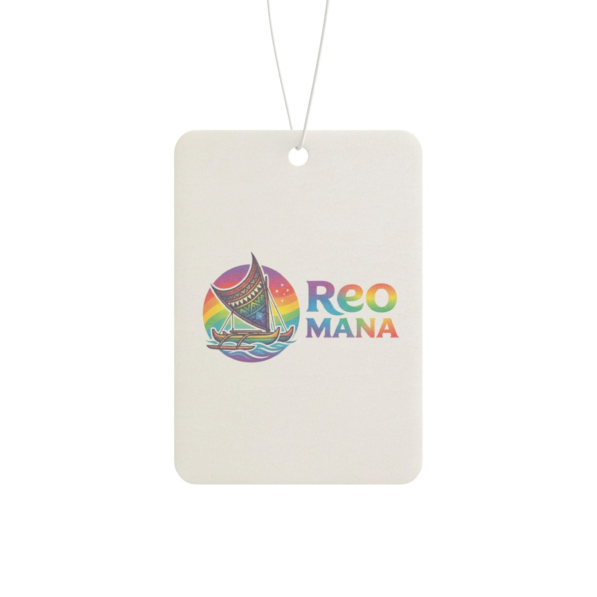 Reo Mana Rainbow Sailboat Car Air Freshener